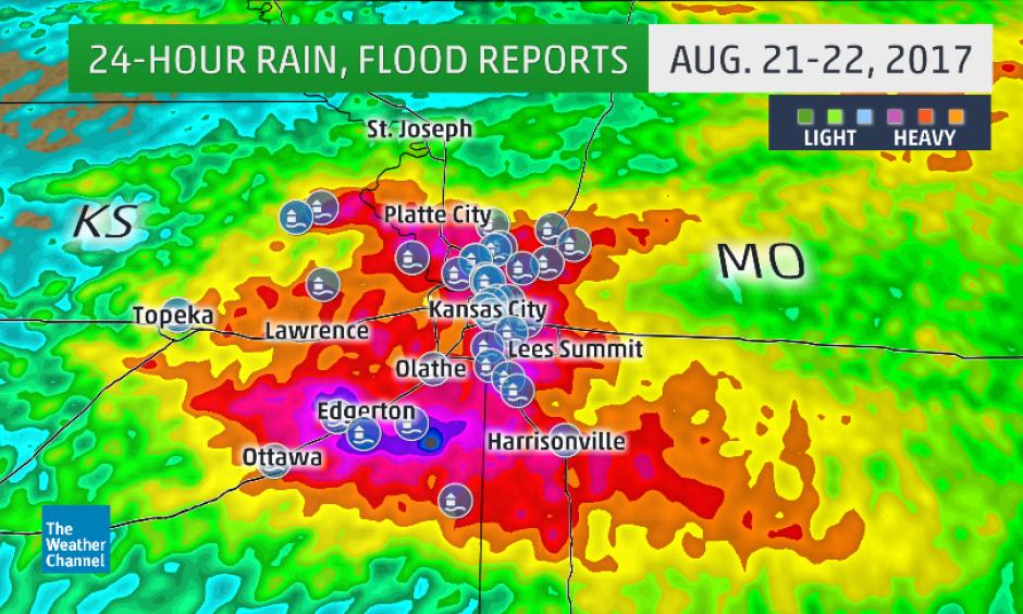 Climate Signals Flash Flooding in Kansas City Metro Closes Roads