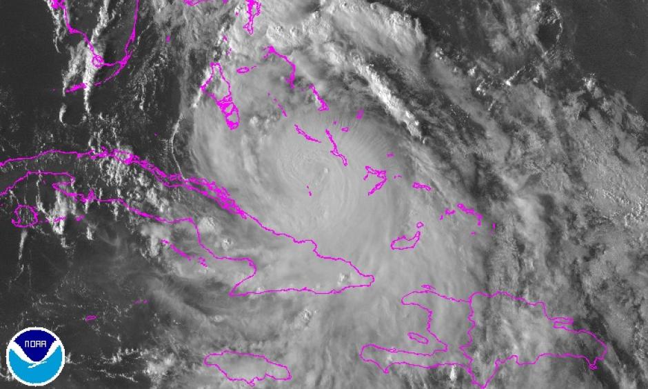 Visible satellite image of Hurricane Matthew from 5:15 pm EDT Wednesday, October 5, 2016. Image: NOAA/NESDIS