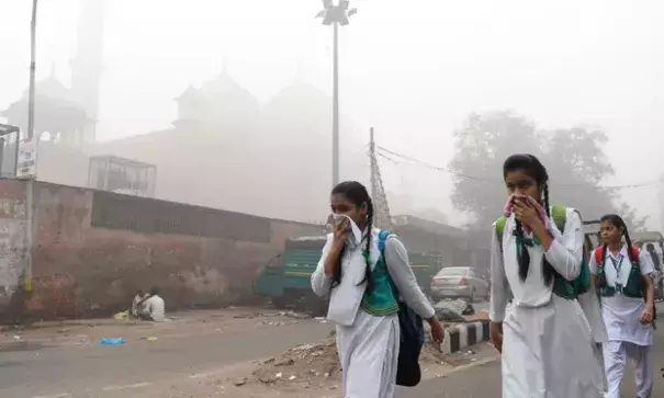 Smog and pollution in New Delhi. (Credit: AFP/Getty Images)
