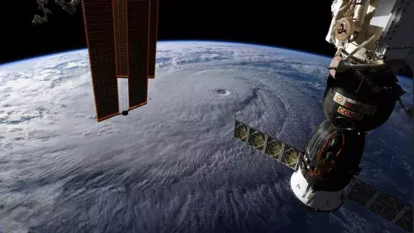 Hurricane Lane as seen from the International Space Station. Image: NASA