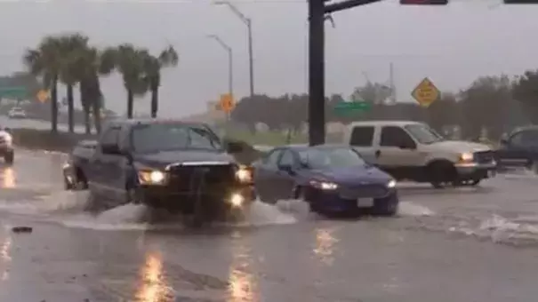 Texas City Emergency Management Officials say a record 11" of rain fell over the course of several hours Saturday afternoon. Photo: KHOU