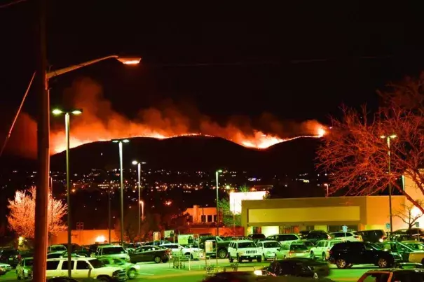 A view of the Green Mountain Fire. Photo: Gabe Mercado