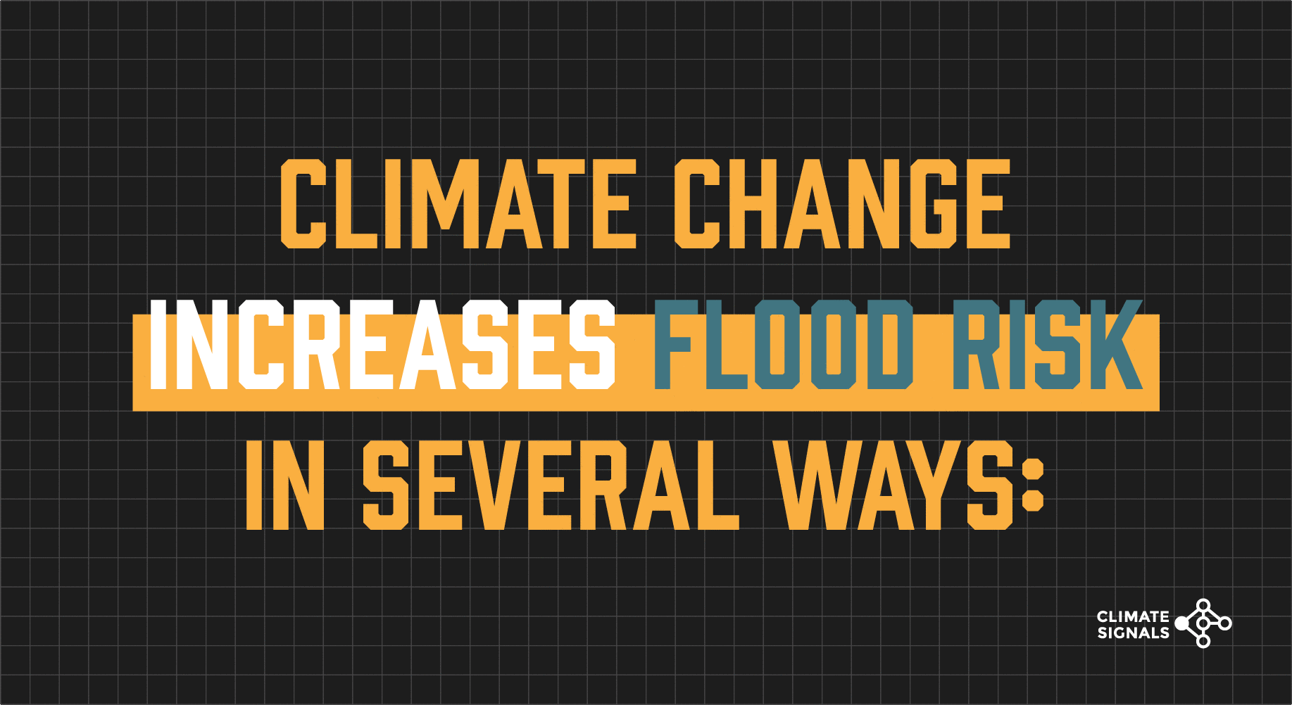 GIF Climate Change and Flood Risk Climate Signals