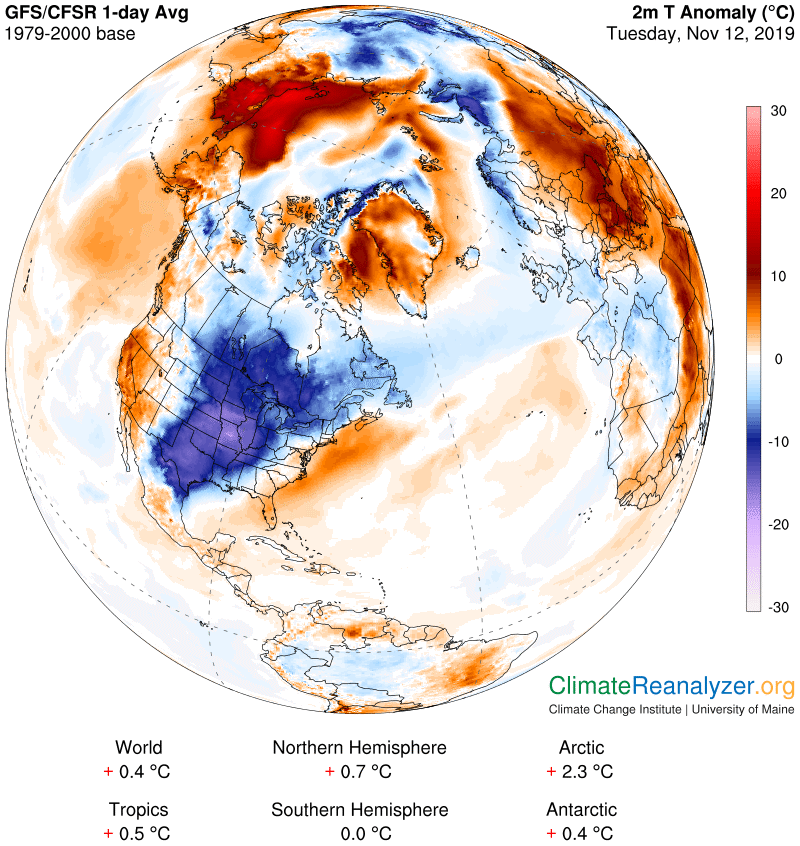 2 meter temperature anomaly