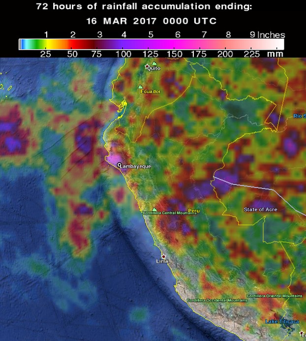 72 Hour Rainfall Map Map: 72 Hour Rainfall Accumulation Ending March 16, 2017 | Climate Signals