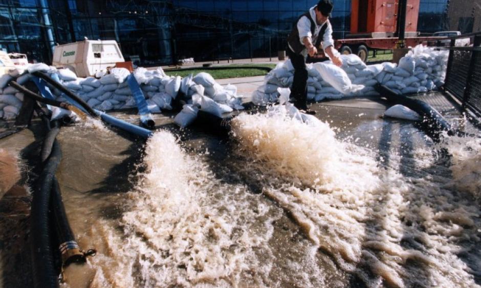 Torrential rain overwhelmed Portland's sewer and storm drain system early Monday, leading to extensive street flooding, landslides and closed streets around Northwest Portland. More rain is forecast to fall every day this week. Photo: Oregon Live
