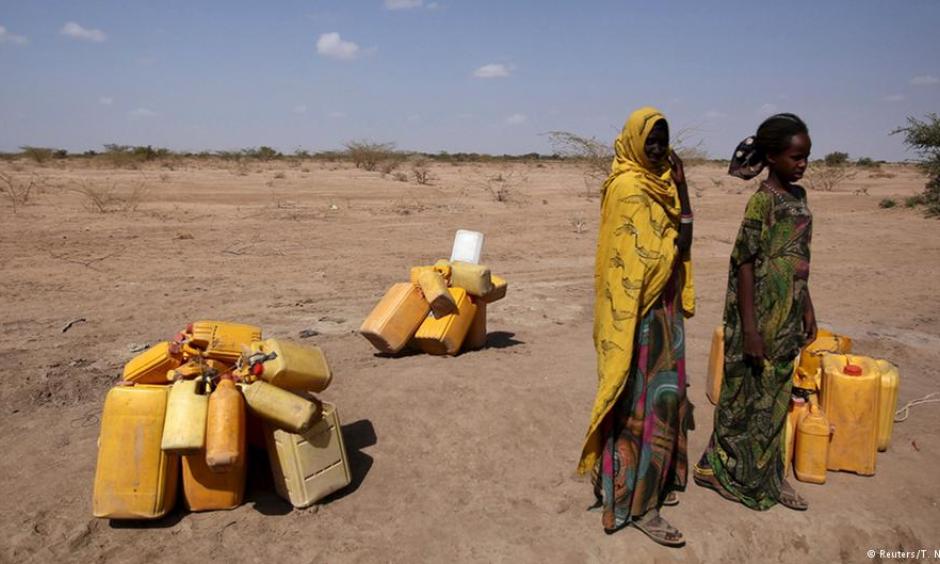 he canisters are empty and there is not a drop of fresh water anywhere. Photo: T.Negeri, Reuters