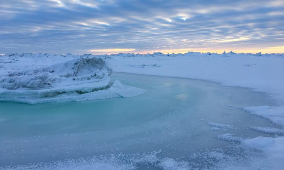 Sea ice near Nome. Photo: Zoe Grueskin, KNOM