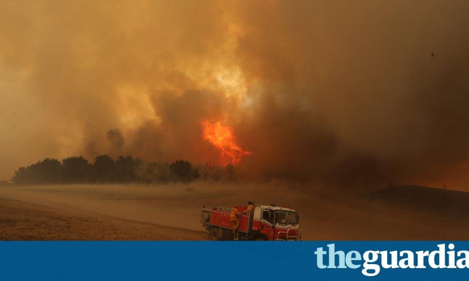 Bushfires in Wagga Wagga, New South Wales. 2014 was Australia’s third hottest year on record. Photo: Brad Newman/Newspix/REX