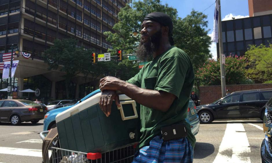 Though the weather had cooled somewhat on Wednesday, Daryl Hadden did a brisk business in water bottles at the corner of 6th and Market Streets on Wednesday, July 27, 2016. Photo: Tom Avril, Philly.comThe nights are getting hotter in Philadelphia, and it has nothing to do with nightlife. Overnight temperatures have been creeping upward for the last 25 years, more robustly than daytime highs, and health experts say that is a cause for concern. An analysis of daily minimum temperatures showed that between 1