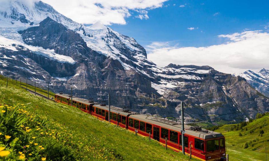 Riding on Switzerland’s Jungfrau Railway is a popular tourist activity. One stop on the trip is threatened by an unstable glacier. Scientists have installed radar systems to monitor the threat. Photo: Getty Images
