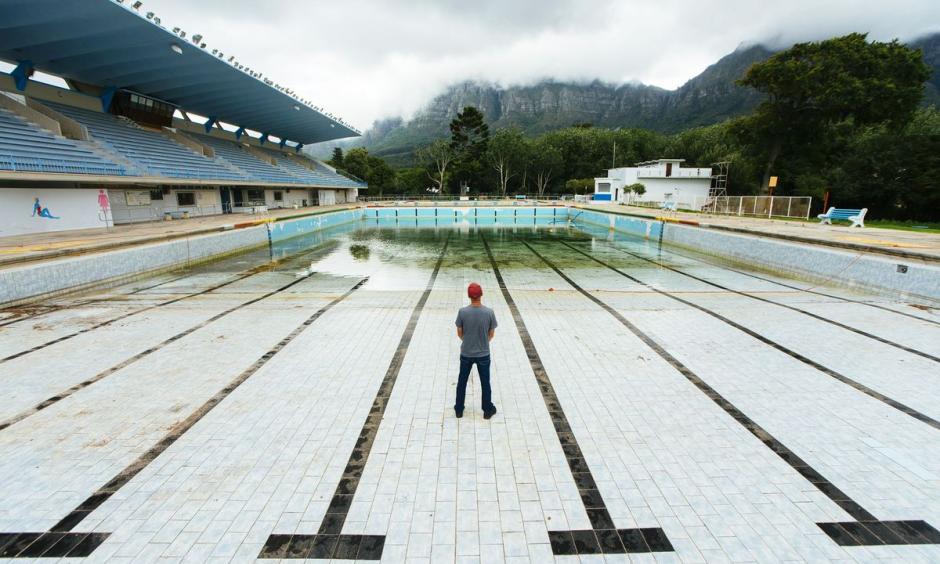 The Newlands municipal swimming pool in Cape Town has been shut. Photo: Waldo Swiegers, Bloomberg