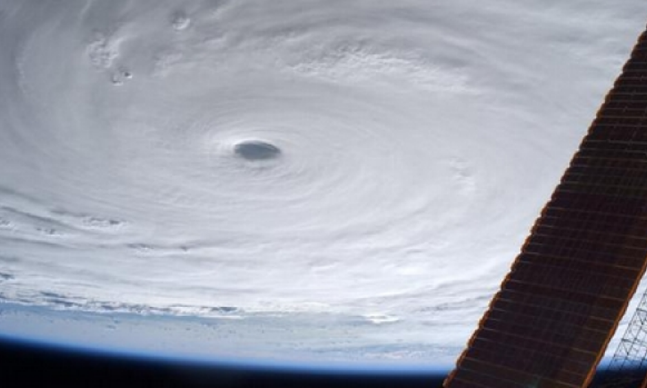 Japanese astronaut Kimiya Yui snapped this image of Super Typhoon Soudelor from the International Space Station. Photo: Via Twitter