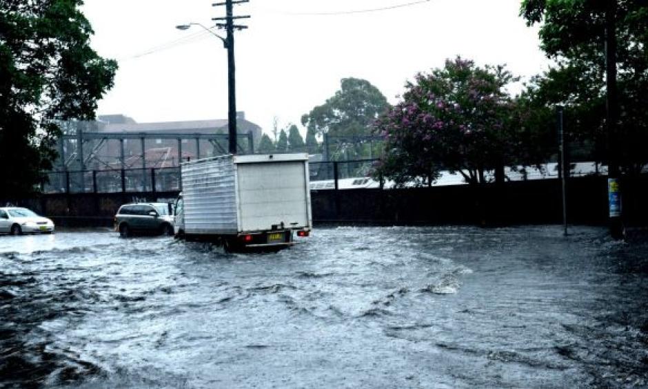 Scenes around Petersham from the storm that hit on Tuesday. Photo: Steven Siewert