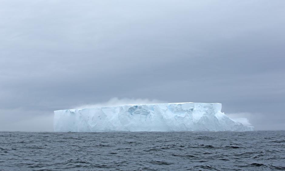 Iceberg in the Southern Ocean, where deep ocean waters are seeing rising temperatures and a trend toward lower salinity values. Photo: Freedive Antarctica/Barcroft Media via Getty Images