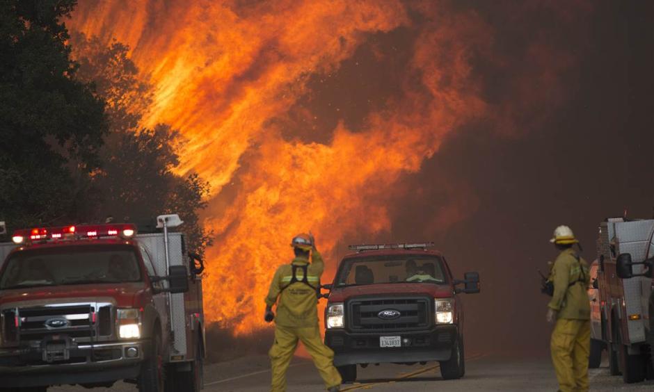 California wildfire: Body found as blaze nearly triples in size. Photo: RMG News