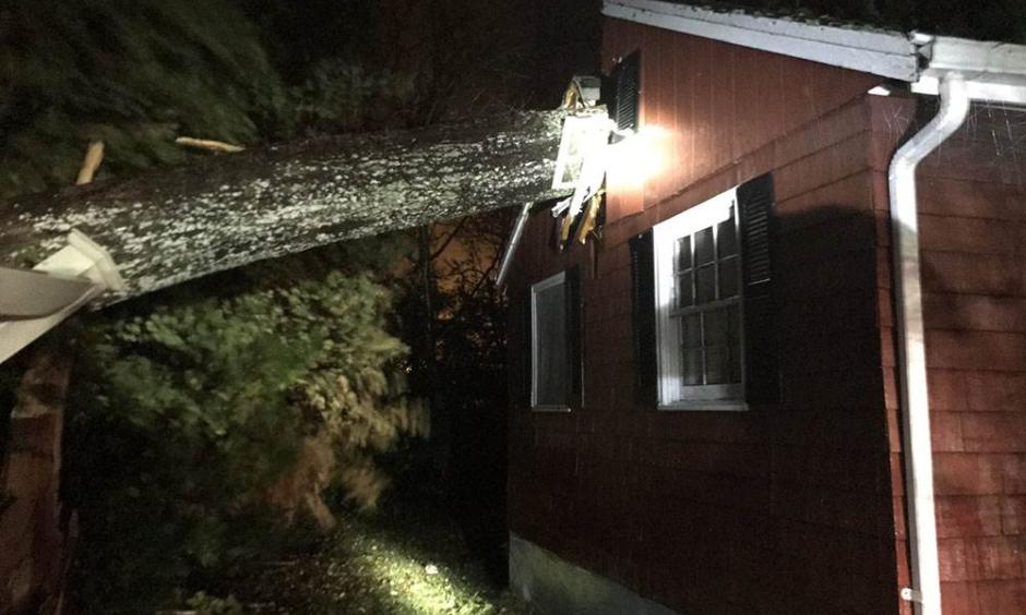 Storm damage in Halifax, Massachusetts. Photo: Halifax Fire Department