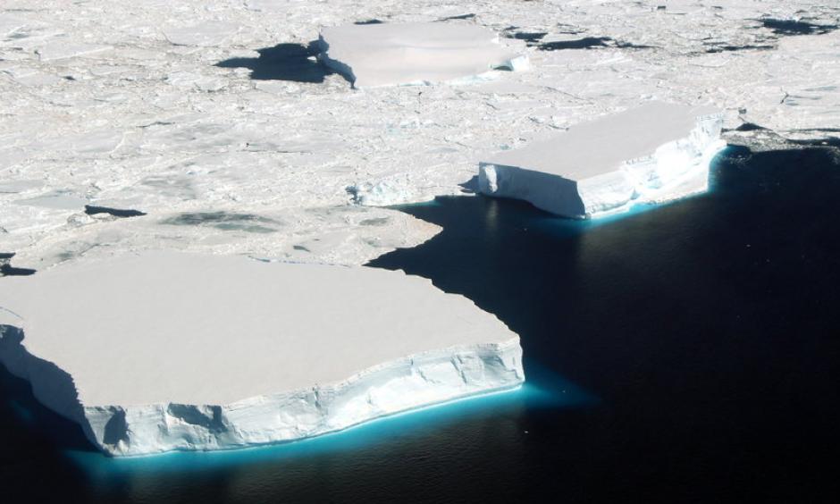 Icebergs in the northern Weddell Sea off Antarctica. Photo: John Sonntag, NASA