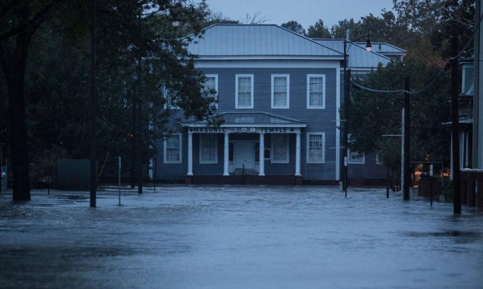 As the remnants of Hurrricane Florence push out of North Carolina, flooding remains a danger across the state, including in cities like Fayetteville. Photo: Victor J. Blue, New York Times