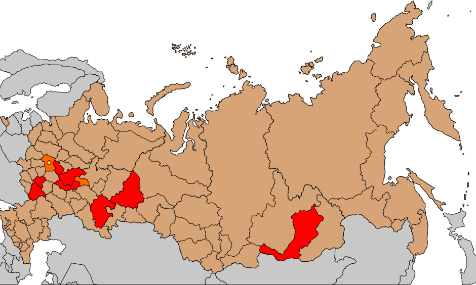 Regions with wildfire spreading on 31 July. Photo: Arno Lagrange