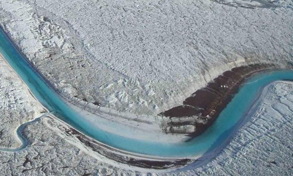 Melting glaciers from climate change