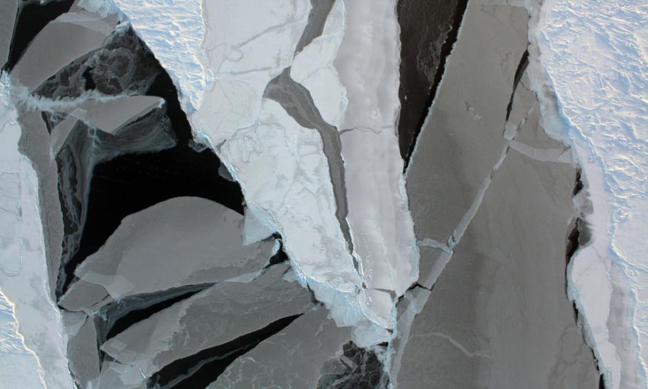 Arctic sea ice from a recent Operation IceBridge aerial survey. Photo: NASA