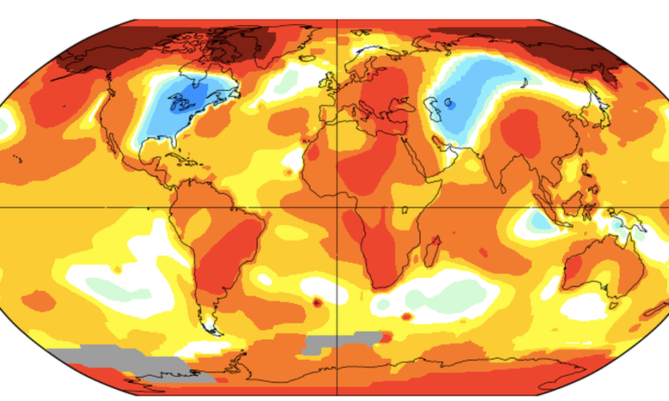 lobal temperature anamolies in November 2019. Credit: NASA