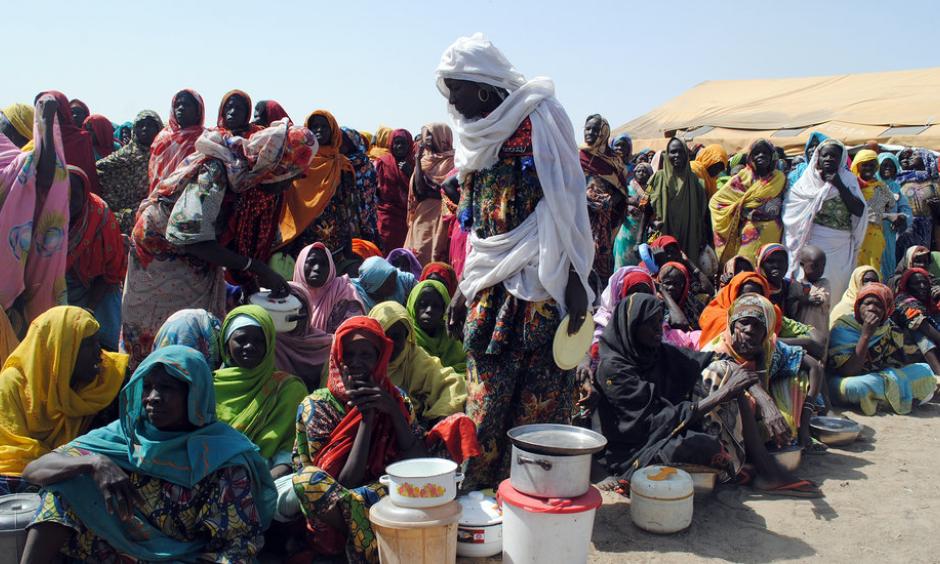 Nigerians displaced by Boko Haram insurgents last February at Dikwa camp in northeastern Nigeria. The United Nations raised the alarm on Wednesday about the risk of famine in northern Nigeria. Photo: Agence France-Presse, Getty Images