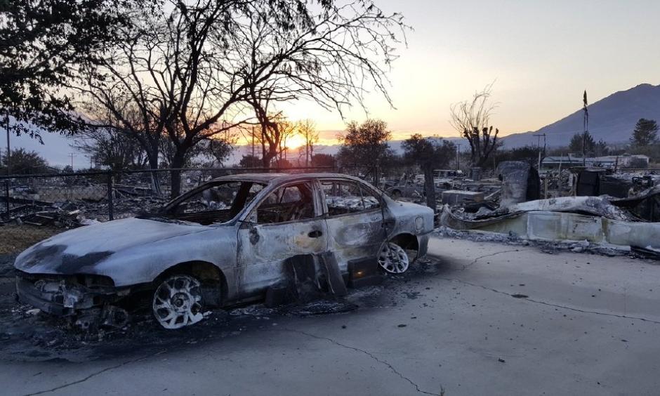 Destruction from the Erskine Fire is seen Wednesday morning, June 29, 2016, in the Kern River Valley. The fire erupted June 23, destroying hundreds of homes and claiming two lives. Photo: John Raguindin, KBAK, KBFX