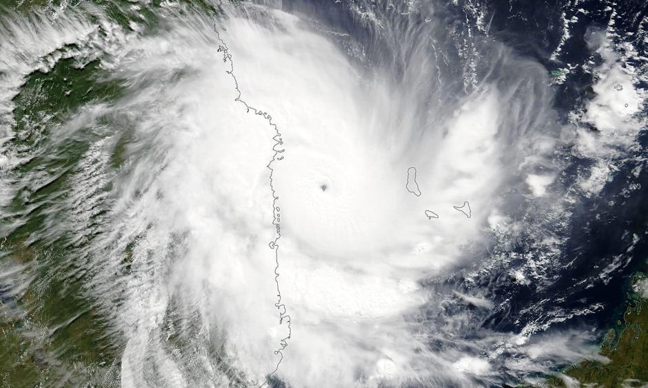 Cyclone Kenneth on final approach to Mozambique. Credit: NASA Worldview