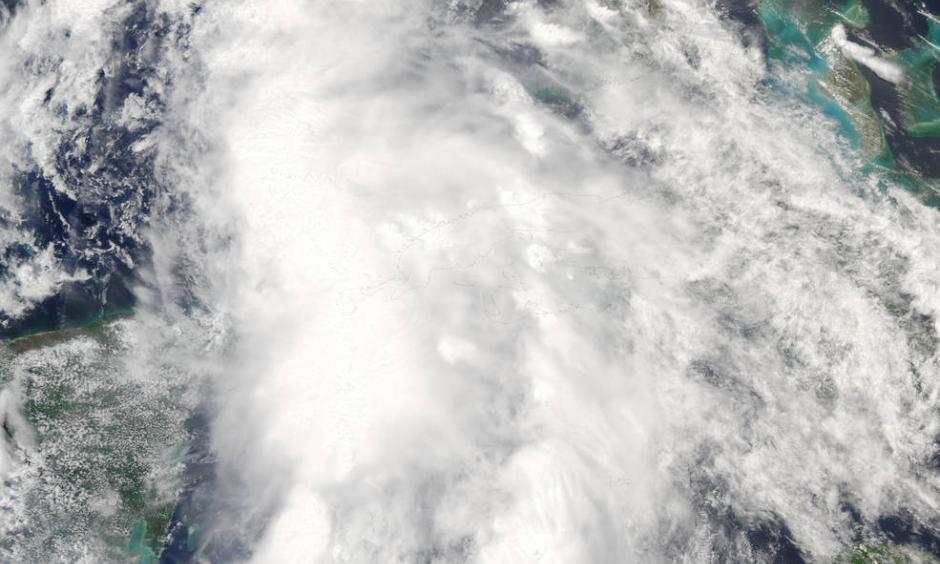 Tropical Storm Colin as seen by NASA's Aqua satellite at 7 a.m. EDT on June 6, 2016. Image: Brian McNoldy, NOAA