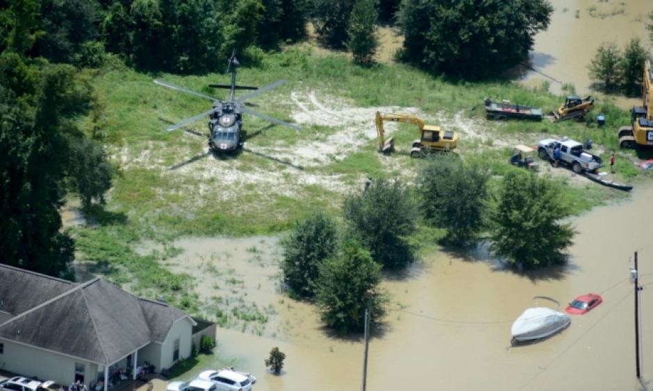 Flooding in Louisiana in August. Photo: Louisiana National Guard, Flickr