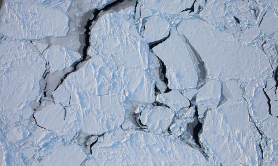 Arctic sea ice reached a new record low for January last month. Photo: NASA