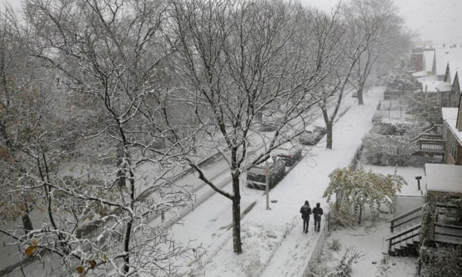 Chicago gets its largest November snowfall in 120 years. Source: Chicago Tribune