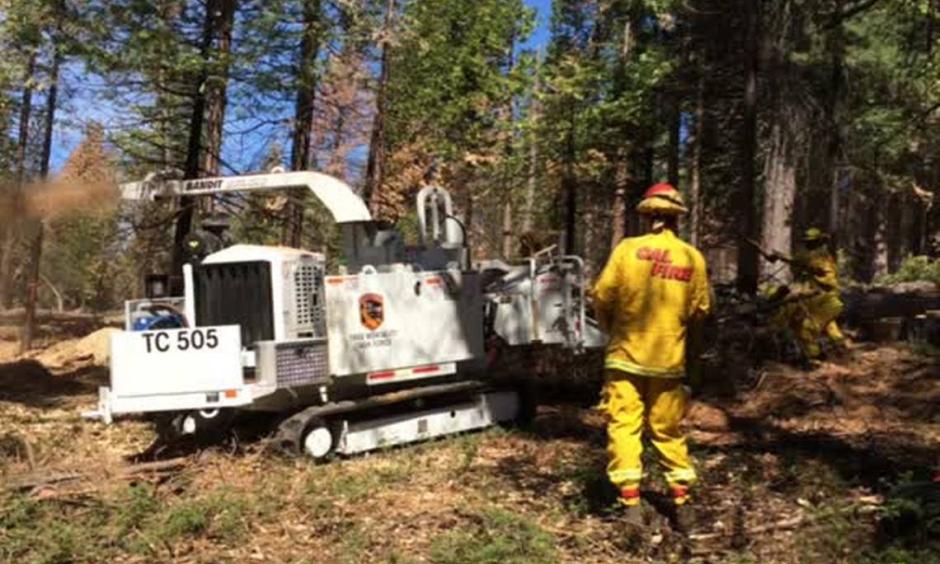 Cal Fire building fuel breaks throughout Sierra Nevada mountains. Photo: Fresno Bee