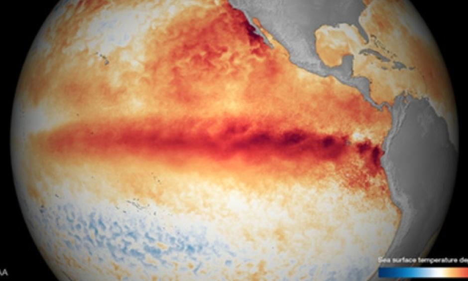El Niño conditions normally reach maximum strength between October and January, then persist through much of the first quarter. Image: NOAA