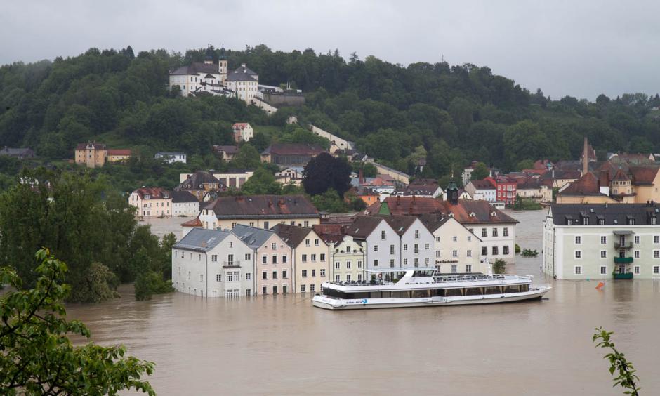 Flooding in Passau, Bavaria. Photo: Stefan Penninger