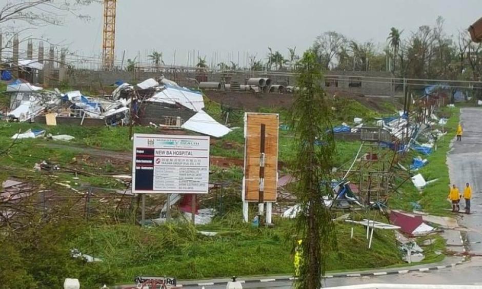 The new hospital in the town of Ba lays ruined after Cyclone Winston swept through Fiji's Viti Levu Island, February 21, 2016. Photo: Jay Dayal/Handout, Reuters