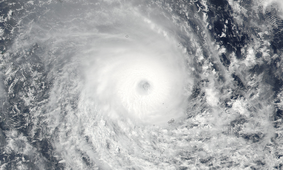 Tropical Cyclone Winston is expected to make landfall on Fiji’s main island Saturday night, local time (Saturday morning, Eastern Time), as a strong Category 4 on the Saffir Simpson Scale. There is no record of a hurricane so strong making landfall on Fiji’s main island. Photo: NASA