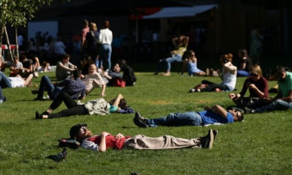 Public Health England said people should think about what they could do to stay cool during the heatwave. Photo: BBC