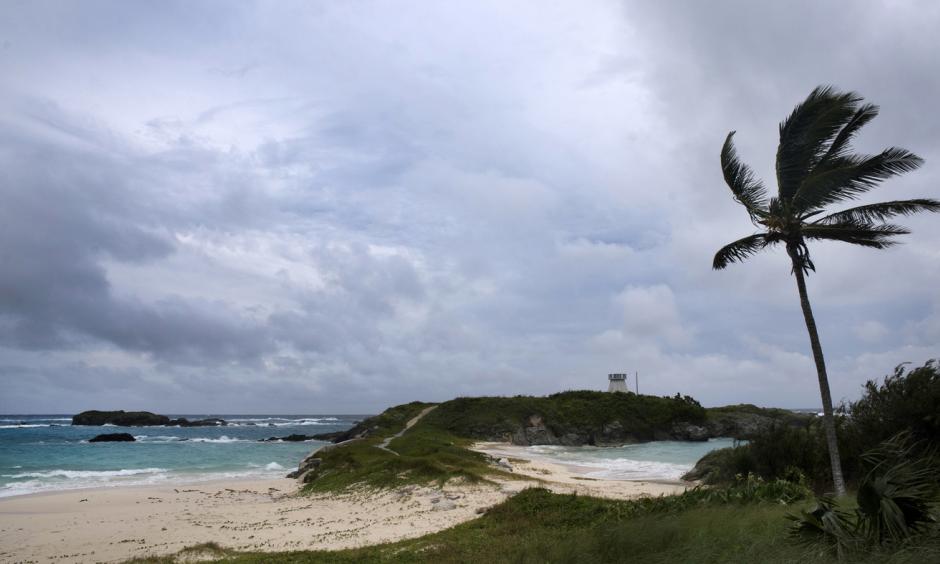 Wind and surf picks up as Hurricane Nicole approaches the Cooper's Island Nature Reserve in St. Georges, Bermuda, on Wednesday. Photo: Mark Tatem, Associated Press