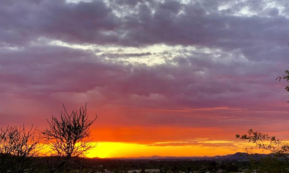 Arizona sunsets heating up with hot summer days. Photo: Joann Zimmerman