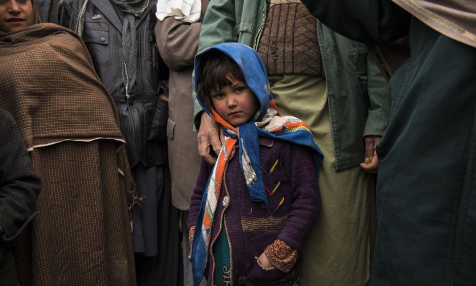 Khorastan Camp outside the capital of Badghis province in Afghanistan. Badghis has been badly hurt by an ongoing drought that struck northern Afghanistan in 2017. Credit: Andrew Quilty for The Washington Post