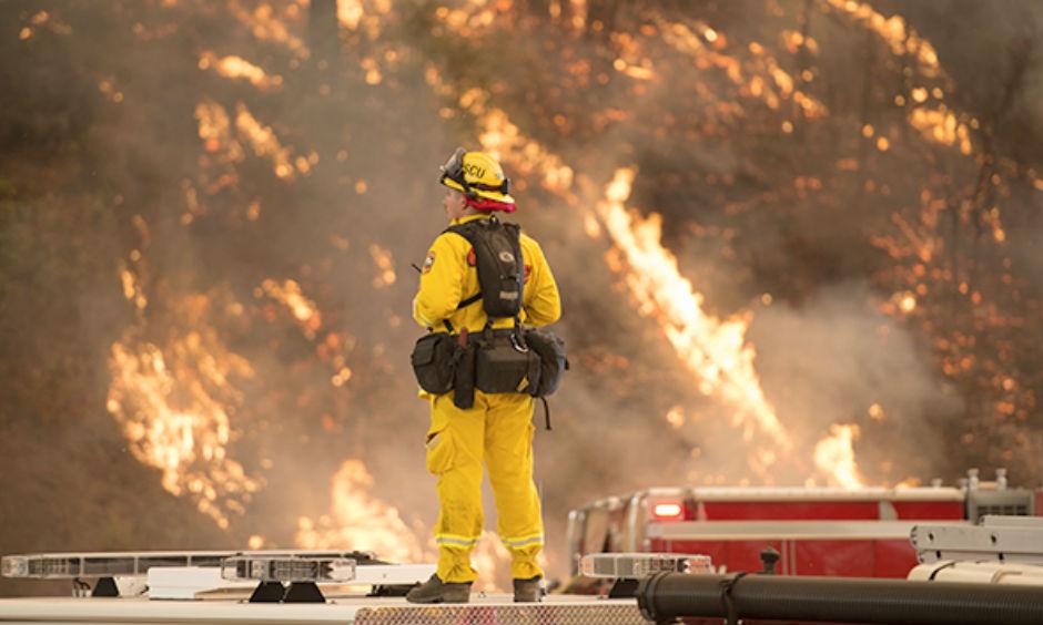 The Rocky Fire outside Santa Rosa is the biggest wildfire in California this week. Hector Amezcua/ZUMA