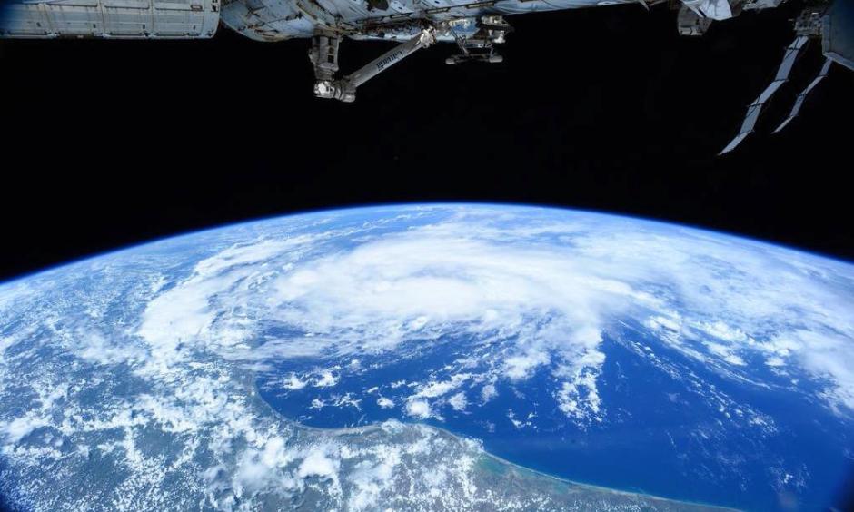 Tropical Storm Bill, as seen from the International Space Station on Monday. The storm’s remnants will create a widespread flooding risk this week. Photo: Scott Kelly, NASA