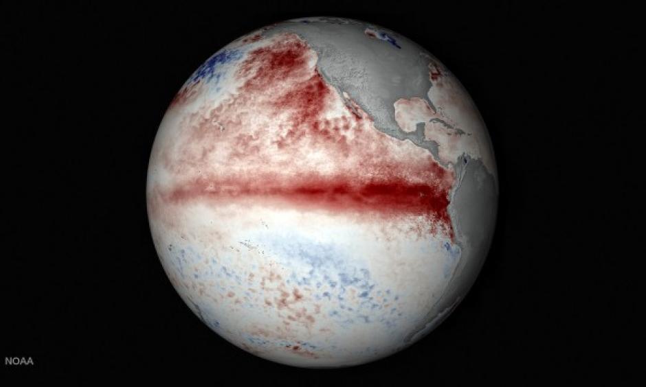 A visualization of El Nino. Image: Stuart Rankin, NOAA