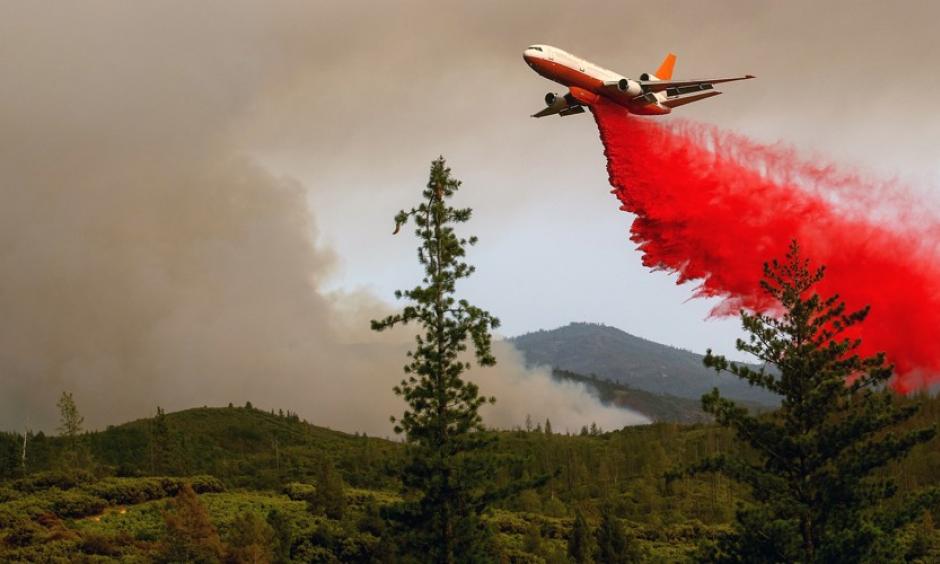 Since the early 1970s, summertime forest fires—such as the Ferguson Fire last year—have gotten 800 percent larger. Photo: Noah Berger, Getty