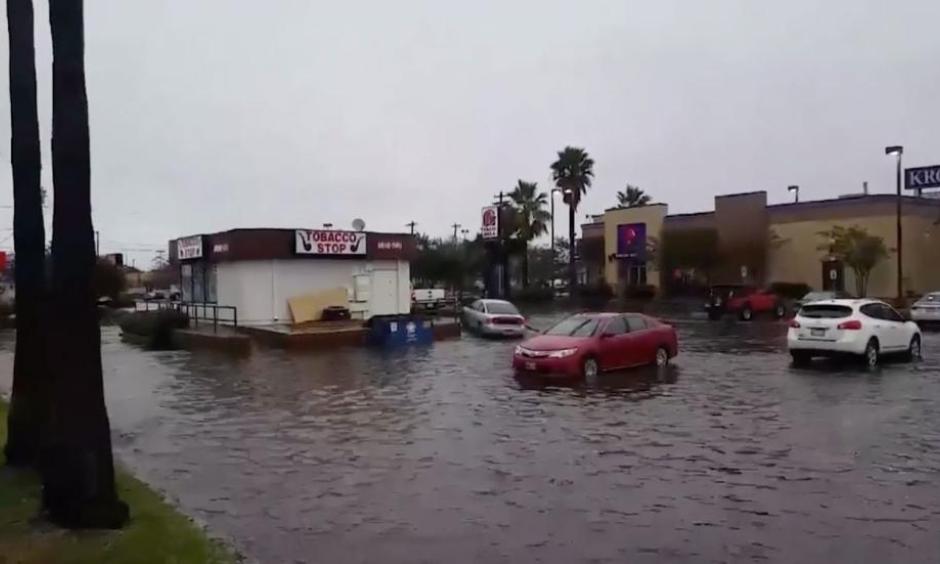 Galveston County, Texas has received almost 10 inches of rain from Friday evening to Saturday afternoon, and a lot more rain is in the forecast. Photo: The Weather Channel