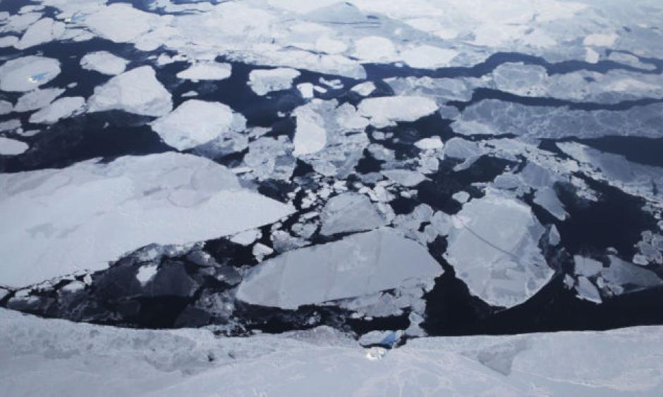 In Greenland, sea ice is seen from NASA's Operation IceBridge research aircraft in March 2017. Photo: Mario Tama, Getty Images