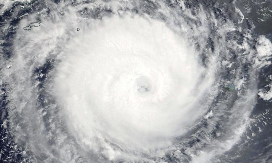 MODIS image from NASA’s Terra satellite of Category 4 Tropical Cyclone Gita as seen on Tuesday morning, February 13, 2018. Image credit: NASA